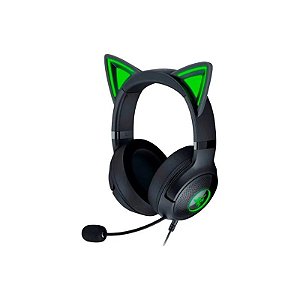 Fone de Ouvido Razer Kraken Kitty V2 Quartz RZ04-04730100-R3U1 Preto