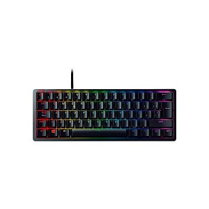 Teclado Gamer Razer Huntsman Mini 60% Optical Gaming com Switches Clicky Purple - RZ03-03392900-R311