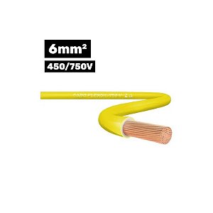 Cabo Flexsil 450/750V 1*6MM 100M Amarelo