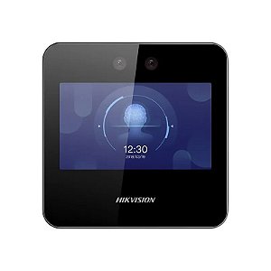 Terminal de Acesso Facial Hikvision DS-K1A340WX Touch 4.3 Polegadas 2MP - Preto