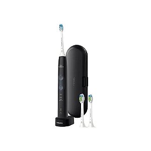 Escova de Dentes Elétrica Philips HX6423/34 Sonicare Protectiveclean 5300 - Preta/Branca