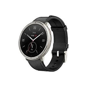 Relógio inteligente Xiaomi Amazfit Active 2 Round Premium A2437 - Bluetooth - GPS - Couro Preto