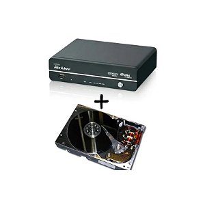 Reprodutor Multimídia Airmedia 350H 1080P USB HD 1TB Air Liv