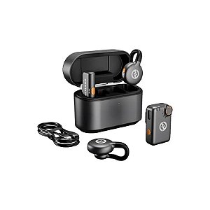Microfone Lapela Hollyland Lark M2S Mini Combo Sem Fio para Smartphone - Preto (2TX+2RX)