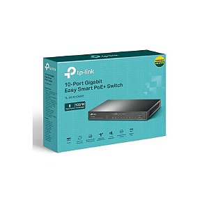 Hub 10 Portas TP-Link TL-SG1210MPE 8 Portas Giga Poe Switch Gerenciável