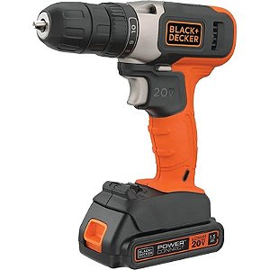 Furadeira Parafusadeira Black+Decker BCD702C1-B2 20V 10mm - (x1 Bateria)