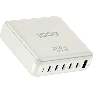 Carregador de Parede Joog PD Charger VC200 200W UltraFast USB-A + 5 portas USB-C