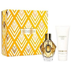 Kit Perfume Paco Rabanne Million Gold EDP 90mL + Loção Corporal 100mL - Feminino