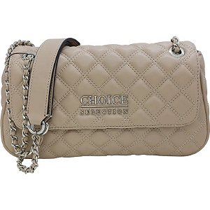 Bolsa Choice KL003 Bege/Prata - Feminina