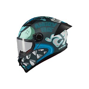 Capacete Axxis Fenix Angry Face C7 - Fechado - Tamanho M - Matt