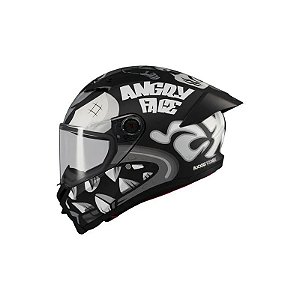 Capacete Axxis Fenix Angry Face B2 Fechado Tamanho M Matte