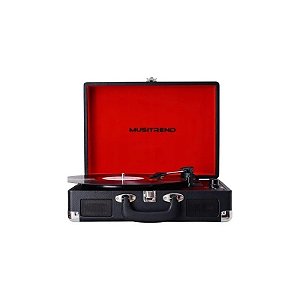 Toca Vinil Musitrend T316B Preto
