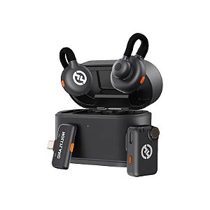 Microfone Sem Fio Hollyland Lark M2S Mini Combo - USB-C - Recarregável - Space Gray