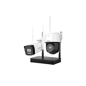 Kit NVS Wi-Fi IP da Hikvision com 2 Câmeras Bullet/Dome + 2MP + NVR NKS422W03H