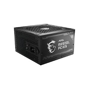 Fonte de Alimentação MSI Mag A850GL PCIE5 80 Plus Gold Totalmente Modular 850 W - Preta