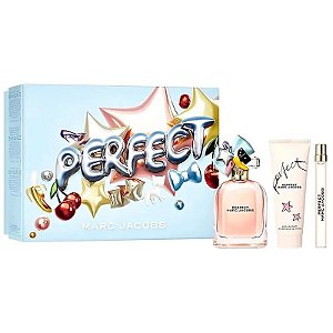 Kit Perfume Marc Jacobs Perfect EDP 100mL+10mL+Loção Corporal 75mL - Feminino