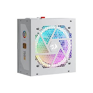 Fonte Redragon RGPS GC-PS006W-1 ATX 750W 80 Plus Gold PFC Ativo RGB - Preto