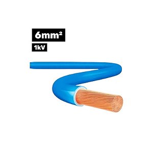 Cabo Flexível Silnax 1KV Hepr 1*6MM 100M Azul