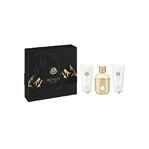 Kit Perfume Feminino Moncler Sunrise Pour Femme Edp 100 ML + Loção Corporal 100 ML + Gel de Banho 100 ML