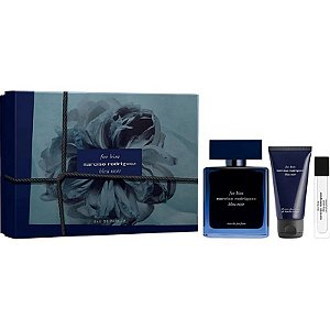 Kit Perfume Narciso Rodriguez For His Bleu Noir EDP 100mL + 10mL + Loção Corporal 50mL