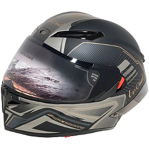 Capacete para Moto LV Cool Helmets P7 - Tamanho M (57-58) Flowing Gold