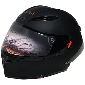Capacete para Moto LV Cool Helmets P7 - Tamanho XL (61-62) Preto Fosco