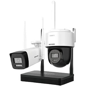 Kit CCTV Hikvision NKS422W03H NVS WiFi com 2 Câmeras Bullet/Dome 2MP
