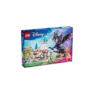 Kit de Construção Lego Disney Dragão da Malévola Disfarce e Castelo da Aurora 43240 583 Peças