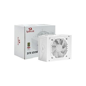 Fonte de Alimentação Redragon SFX 650W GC-PS014W 80 Plus Gold ATX Full Modular - Branca