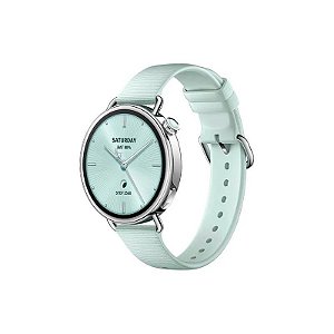 Relógio Inteligente Xiaomi Watch S4 M2502W1 BHR080CGL - Bluetooth - GPS - 41MM - Borracha Fluorelastômero Verde Menta