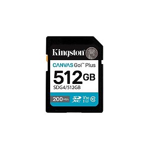 Cartão de Memória Kingston SDG4/512GB Canvas Go! Plus - 512GB - SD - 200MB/s