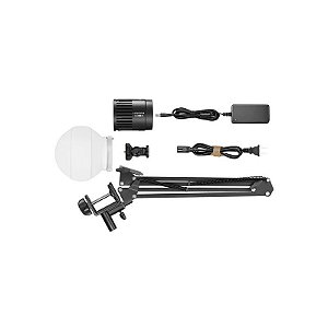 Kit de Iluminação LED Godox Litemons LC30D K1 com Difusor + Suporte de Mesa - Preto