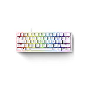 Teclado Razer Huntsman Mini 60% Interruptor Óptico Linear USB Inglês US Mercury - RZ03-03390300-R3M1