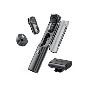 Microfone Sem Fio para Smartphone Boya MAGIC-03 com USB-C - Preto (Anatel)
