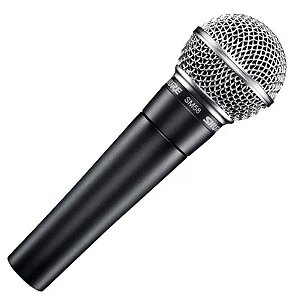 Microfone Vocal Shure SM58-LC com Fio Preto (cabo não incluído)