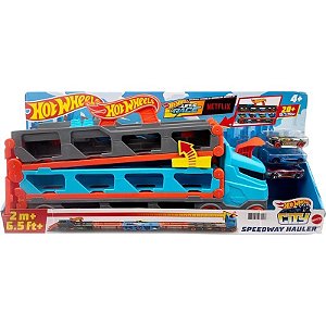 Caminhão Transporte Hot Wheels City Vamos Correr Speedway Mattel - GVG37