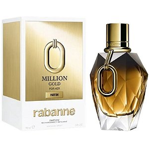 Perfume Paco Rabanne Million Gold For Her Parfum 90mL - Feminino (Recarregável)