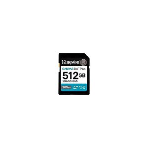 Cartão de Memória SD Kingston Canvas Go Plus C10 U3 V30 A2 512GB - SDG4/512GB