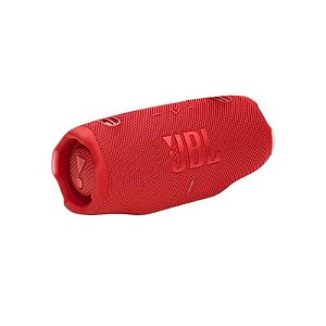 JBL Caixa de Som Portátil Charge 6 à Prova de Respingos - Vermelho