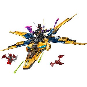 Avião da Tempestade Suprema do Lego Ninjago Dragons Rising Ras e Arin - 71833 (510 Peças)