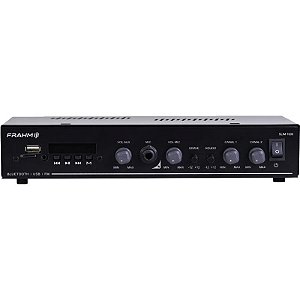 Receptor Amplificador Frahm Slim 1600 G5 APP USB/FM/SD/Bluetooth Bivolt