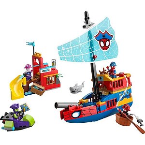 LEGO Marvel Equipe Homem-Aranha Navio Pirata - 11208 (201 peças)