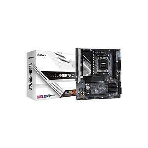 Placa-mãe Asrock B650M-HDV/M.2 Branca DDR5 Socket AM5 Chipset AMD B650 Micro ATX