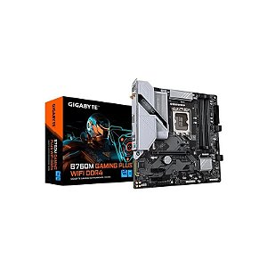Placa-mãe Gigabyte B760M Gaming Plus Wifi DDR4/HDMI Modelo MB 1700