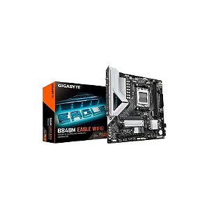 Placa Mãe Gigabyte B840M Eagle Wifi 6 DDR5 Socket AM5 Chipset AMD B840 Micro ATX