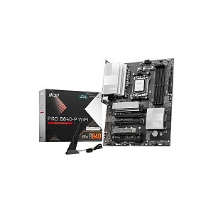 Placa Mãe MSI Pro B840M-P WiFi DDR5 Soquete AMD AM5 Chipset B840 Micro ATX