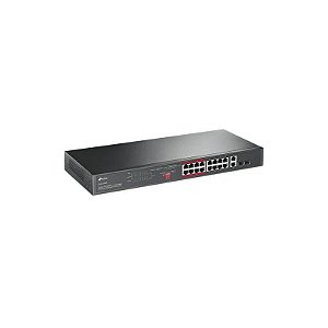 Hub Switch TP-Link 16P TL-SL1218MP Poe Gigabit Cinza