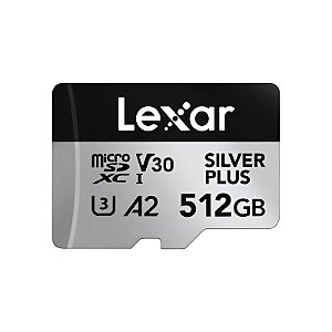 Cartão Micro SD Lexar Professional Silver Plus 205-150 MB/s C10 512 GB (LMSSIPL512G-Bnang)