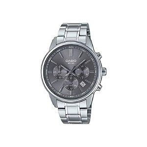 Relógio Casio MTP-E515D-8AVDF Analógico Masculino - Cinza/Prata