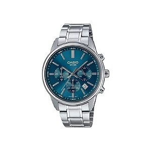 Relógio Casio MTP-E515D-2A1VDF Analógico Masculino - Verde/Prata
